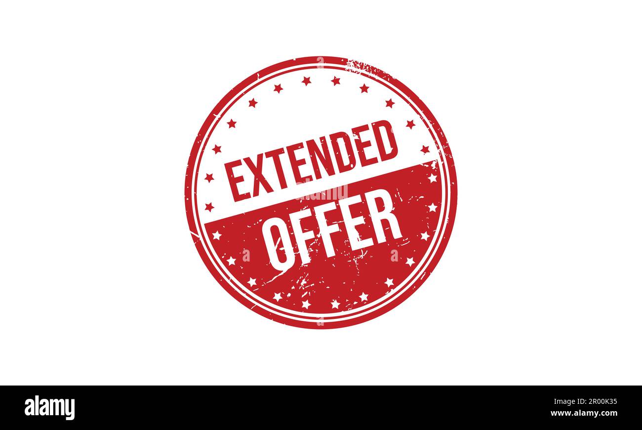 Extended Offer Stamp Seal Vector Illustration Stock Vector Image & Art ...