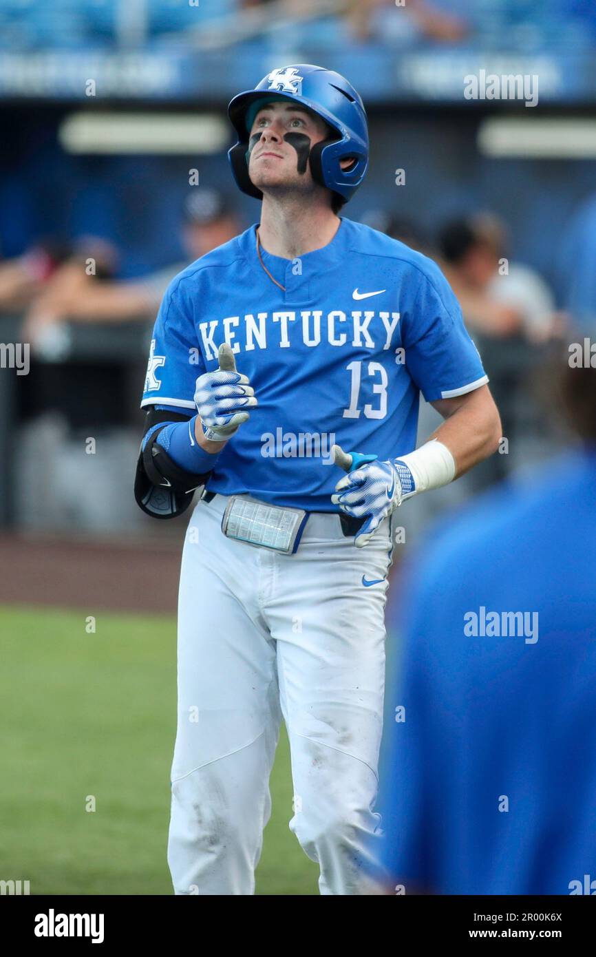Lexington, KY, USA. 5th May, 2023. Kentucky's James McCoy celebrates