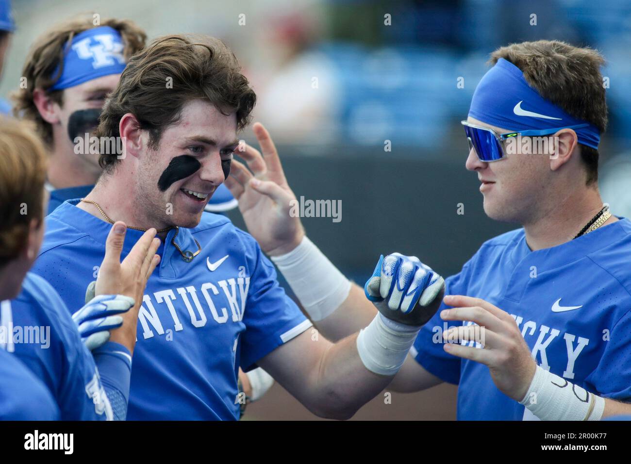 Lexington, KY, USA. 5th May, 2023. Kentucky's James McCoy (left