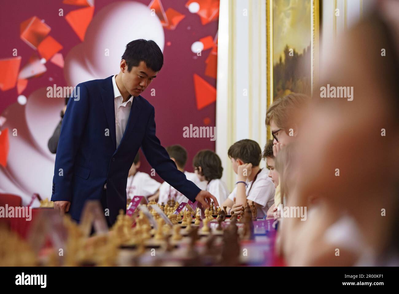 Bucharest, Romania - May 5, 2023: Chess grandmaster Richard Rapport at the  Grand Chess Tour 2023 - Superbet Chess Classic Stock Photo - Alamy