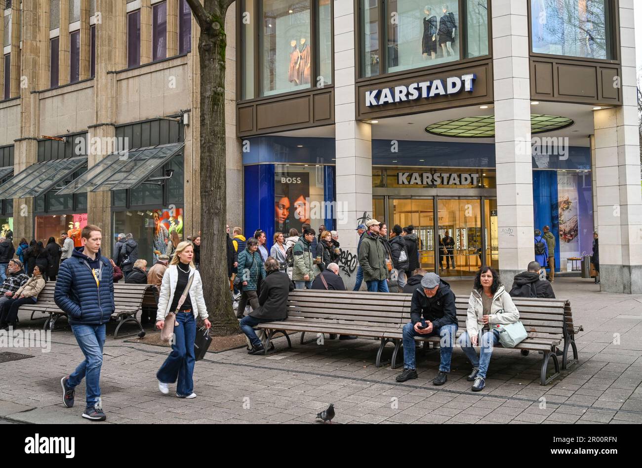 Galeria Karstadt, Mönckebergstraße, Innenstadt, Hamburg, Deutschland