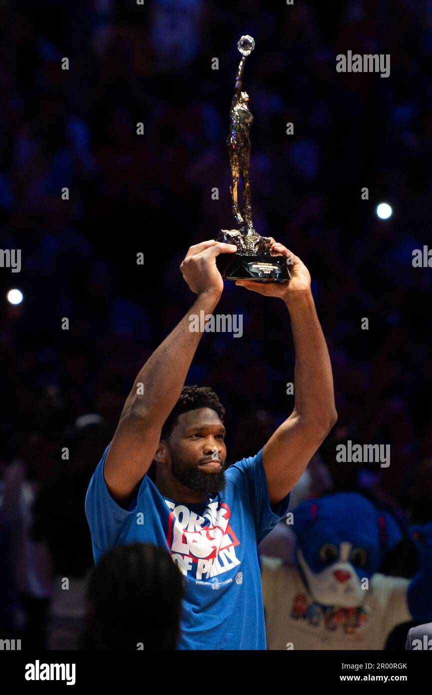 A general view of the KIA NBA Michael Jordan MVP Trophy before Round  News Photo - Getty Images
