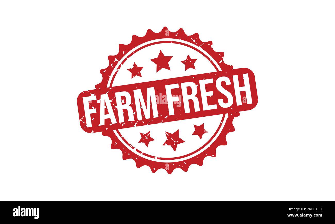 Farm Fresh Stamp Seal Vector Illustration Stock Vector Image & Art Alamy