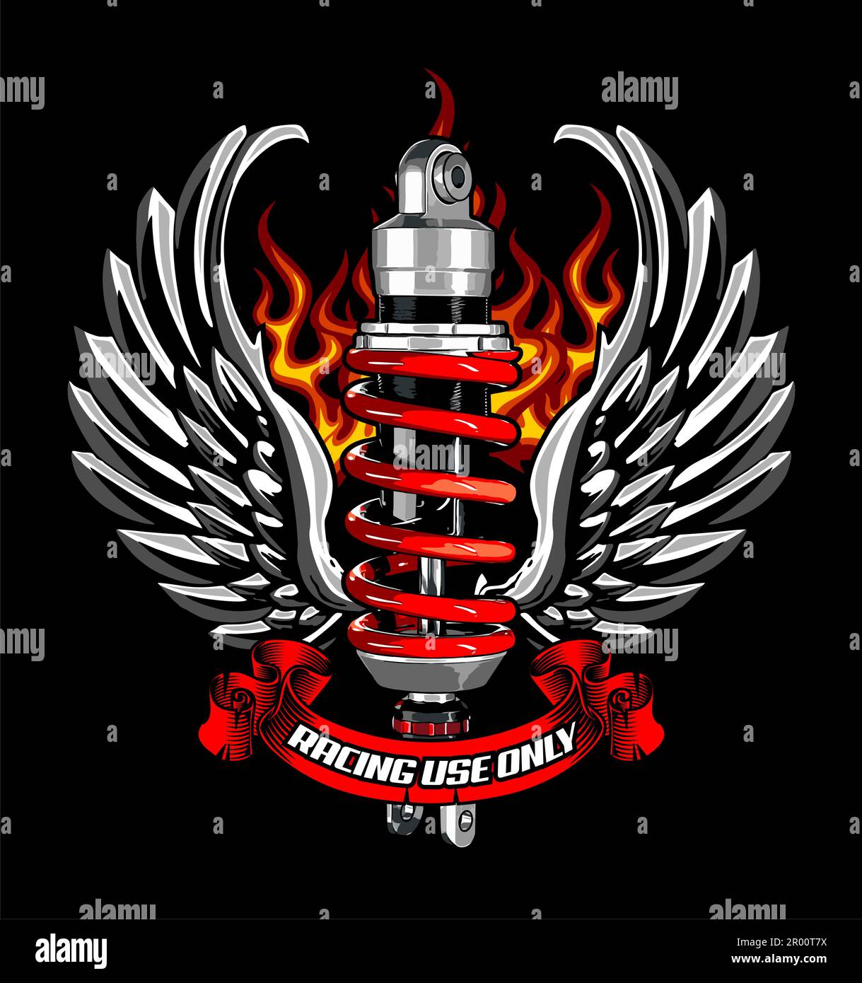 shockbreaker vector template Stock Vector Image & Art - Alamy