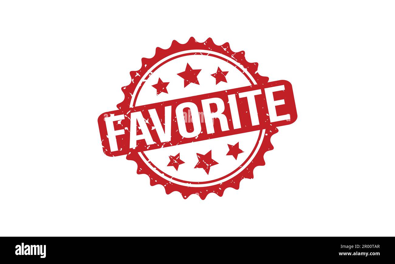 Favorite Stamp Seal Vector Illustration Stock Vector Image & Art - Alamy