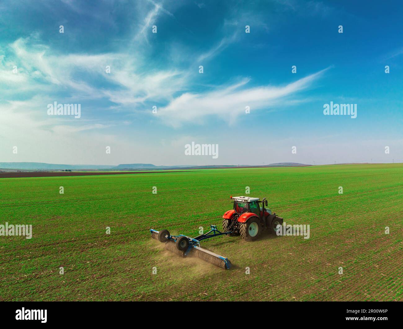 Land Preparation With Tractor, Tractor Plows A Field, Agriculture Modern  Method Stock Photo, Picture and Royalty Free Image. Image 20428550.
