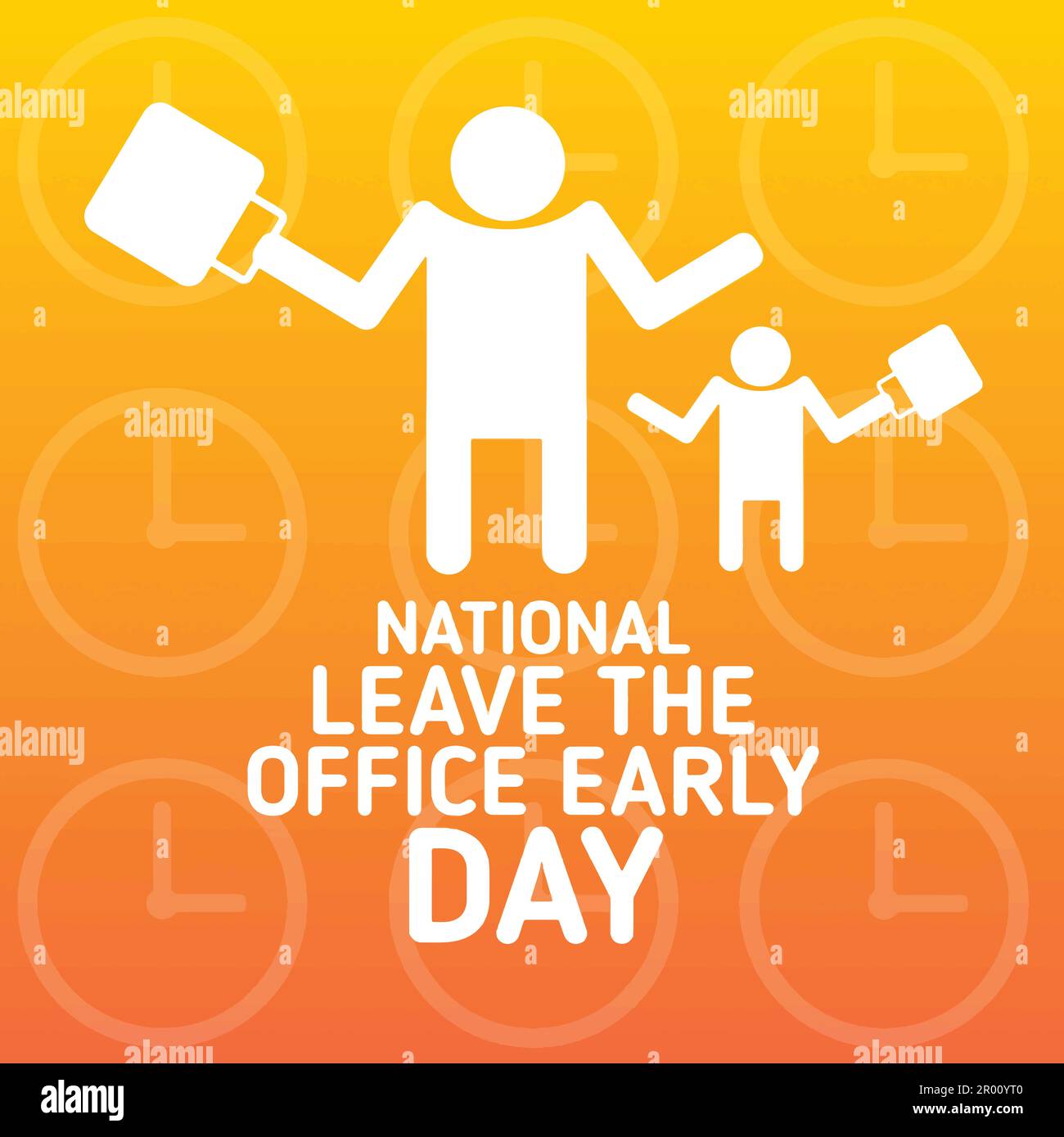 National Leave The Office Early Day. Holiday concept. Template for