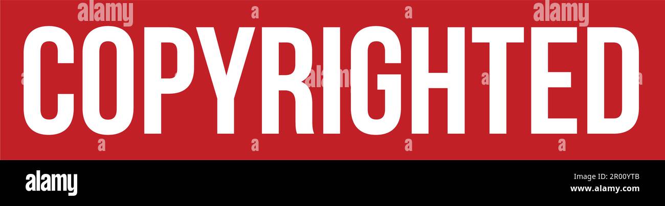 Copyrighted Rubber Stamp Seal Vector Illustration Stock Vector Image ...