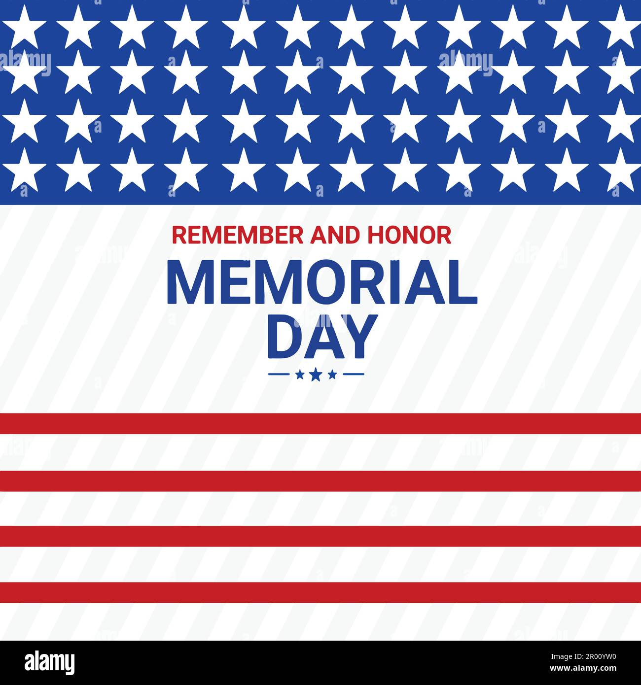 Memorial day. Remember and honor. Vector Illustration. Suitable for ...