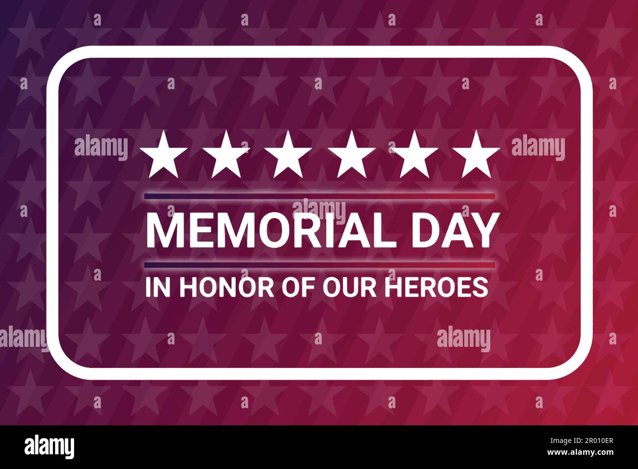 Memorial day. In Honor Of Our Heroes. Template for background, banner