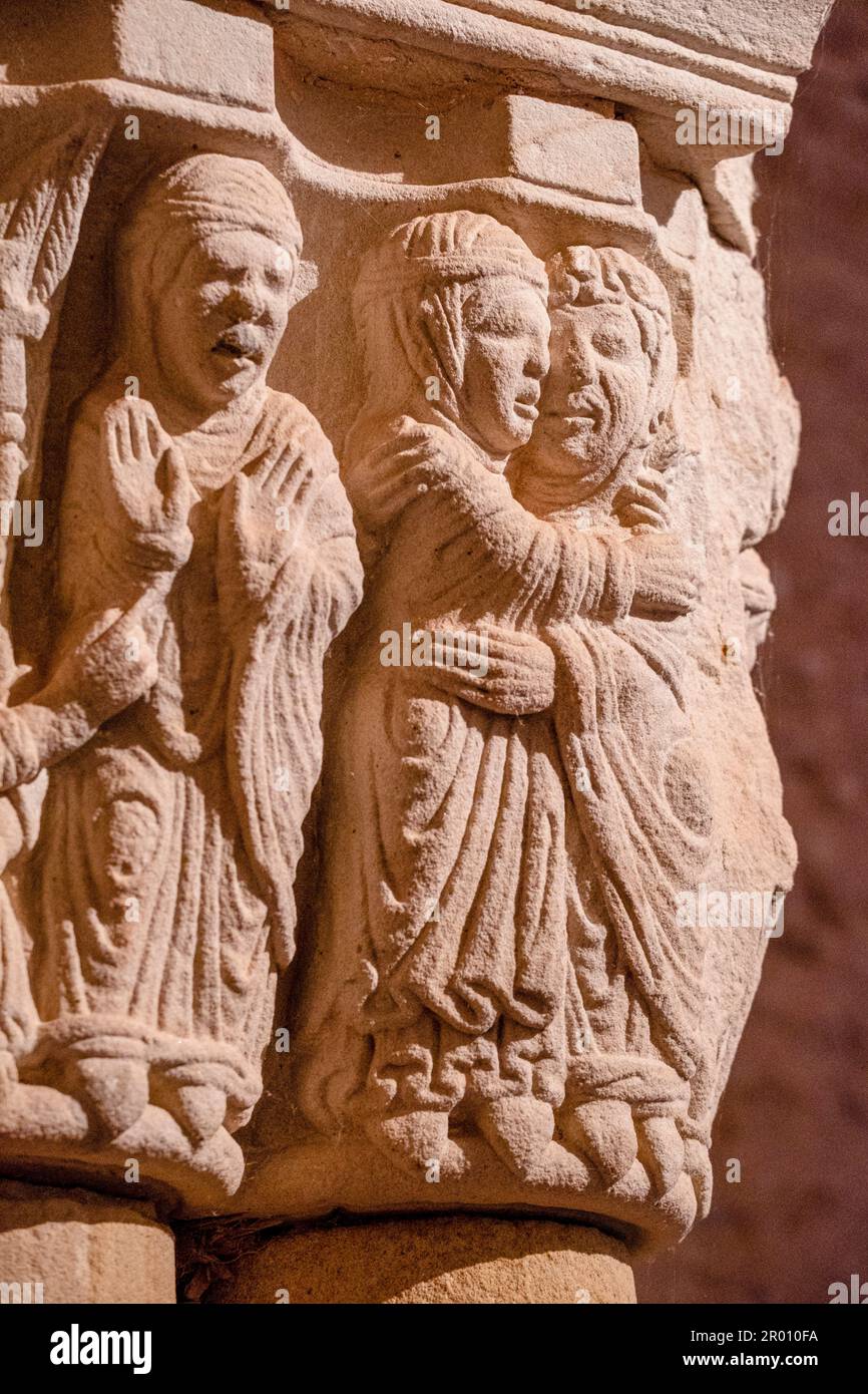 Monasterio de San Juan de Duero, arquitectura románica castellana, siglo XII ,  Soria, Comunidad Autónoma de Castilla, Spain, Europe Stock Photo