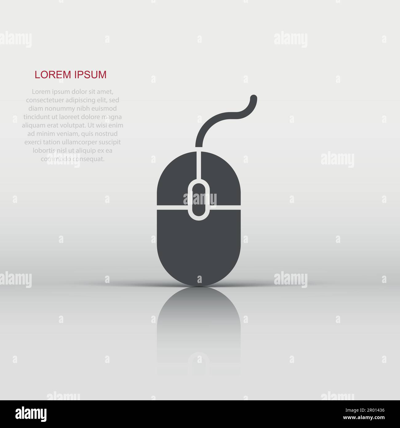 Computer Mouse icon. Vector illustration. Business concept mouse cursor ...