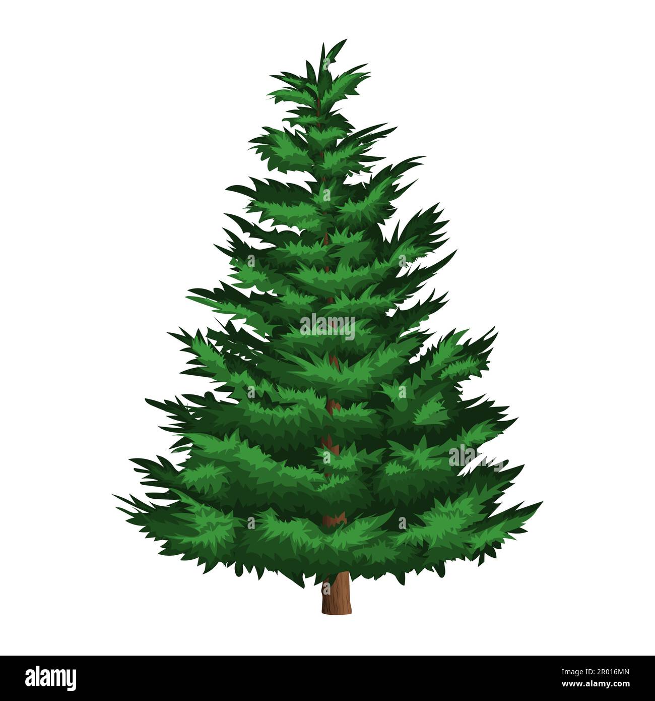 A vector of Christmas tree isolated on white background Stock Photo - Alamy