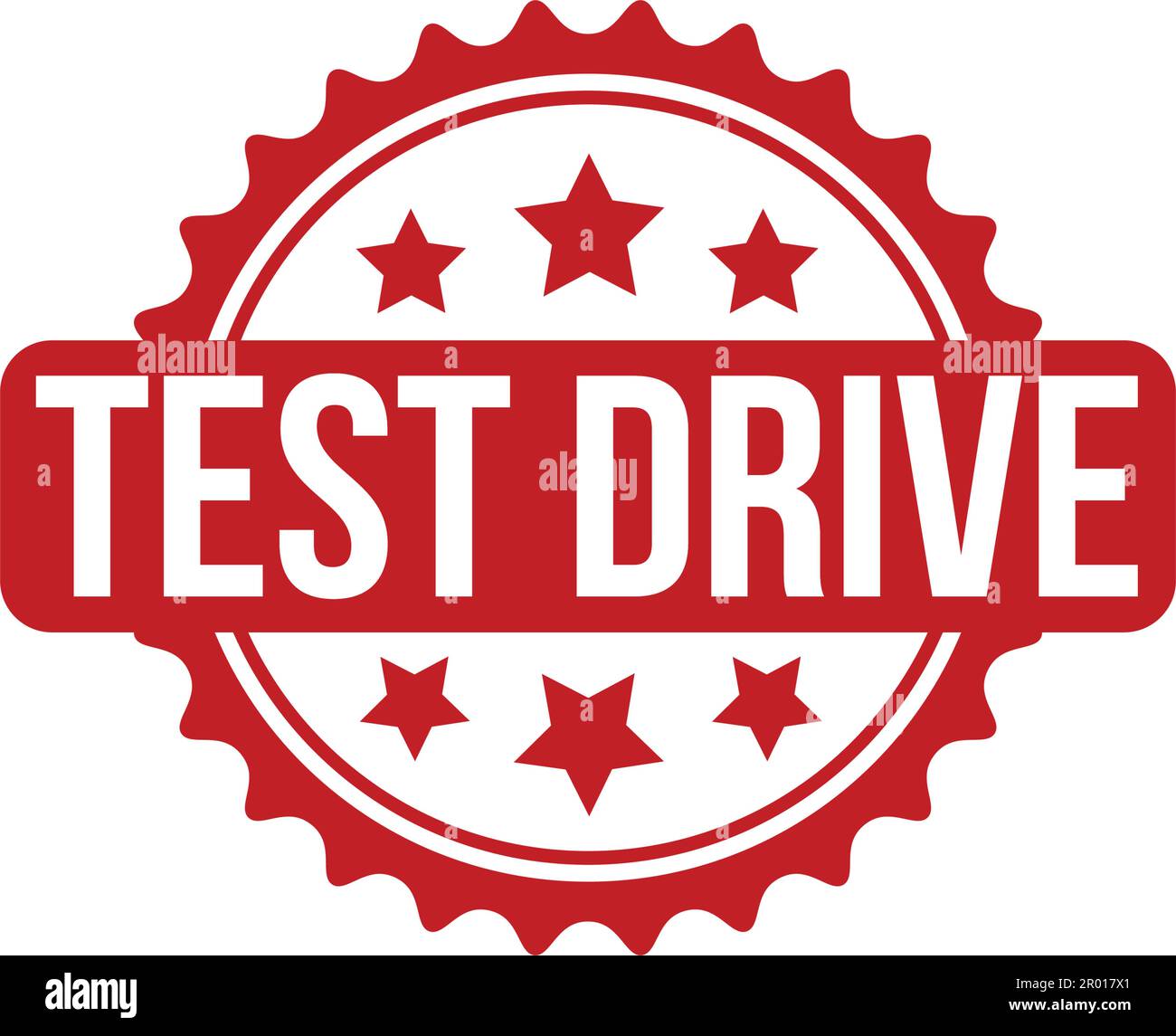 Test Drive Rubber Stamp. Red Test Drive Rubber Grunge Stamp Seal Vector