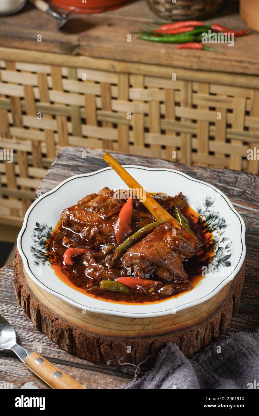 Delicious chicken soy sauce. Malaysian people called Ayam Masak Kicap