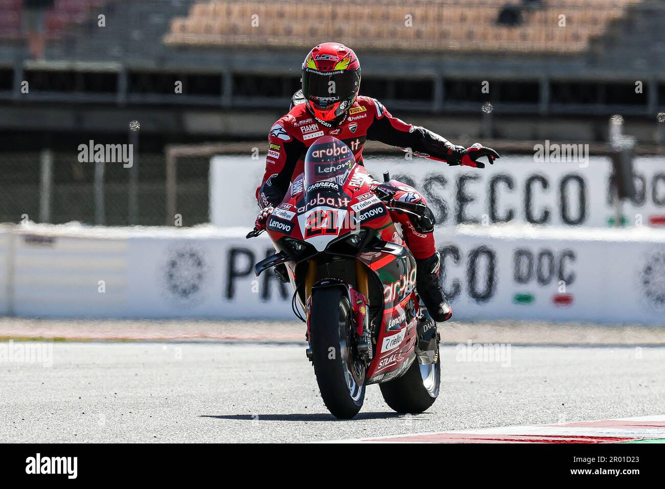 BARCELONA, SPAIN - MAY 05: Michael Ruben Rinaldi from Italy of Aruba.it ...