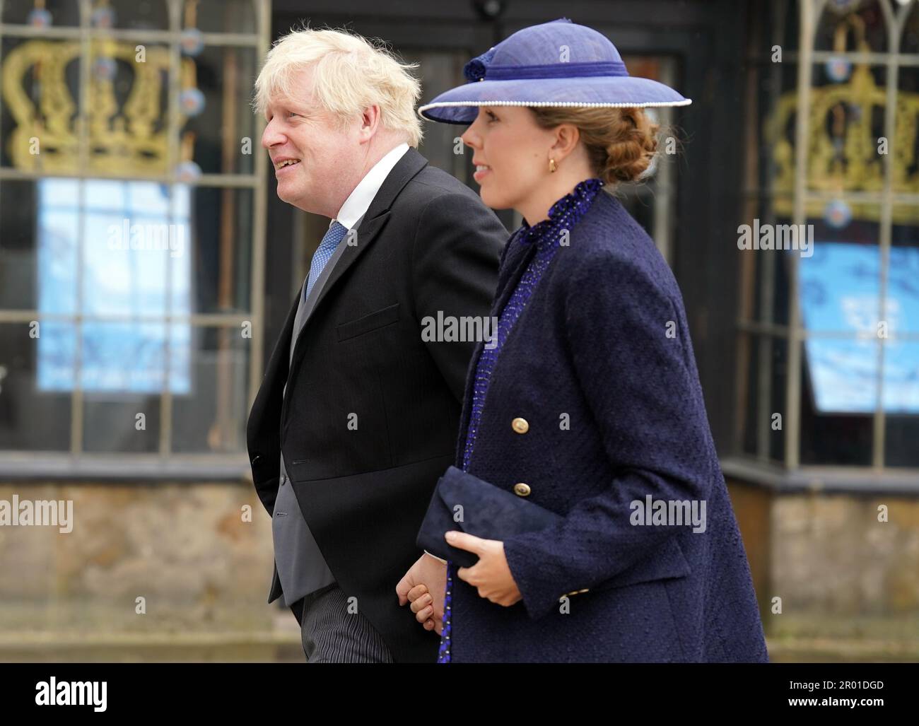 Former prime minister Boris Johnson and his wife Carrie Johnson