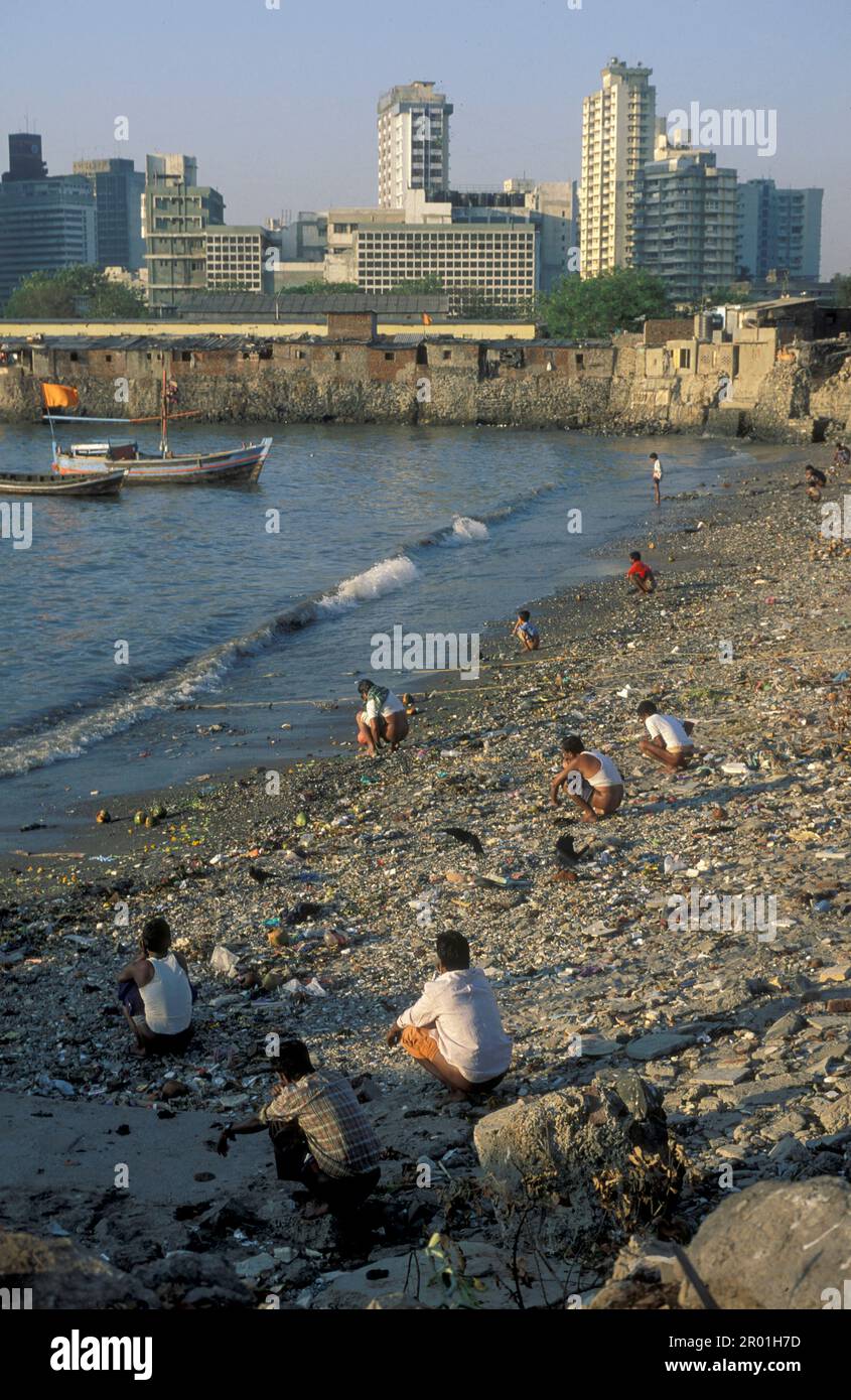peoples public toilet on a Beach and Coast in Colaba in the city centre
