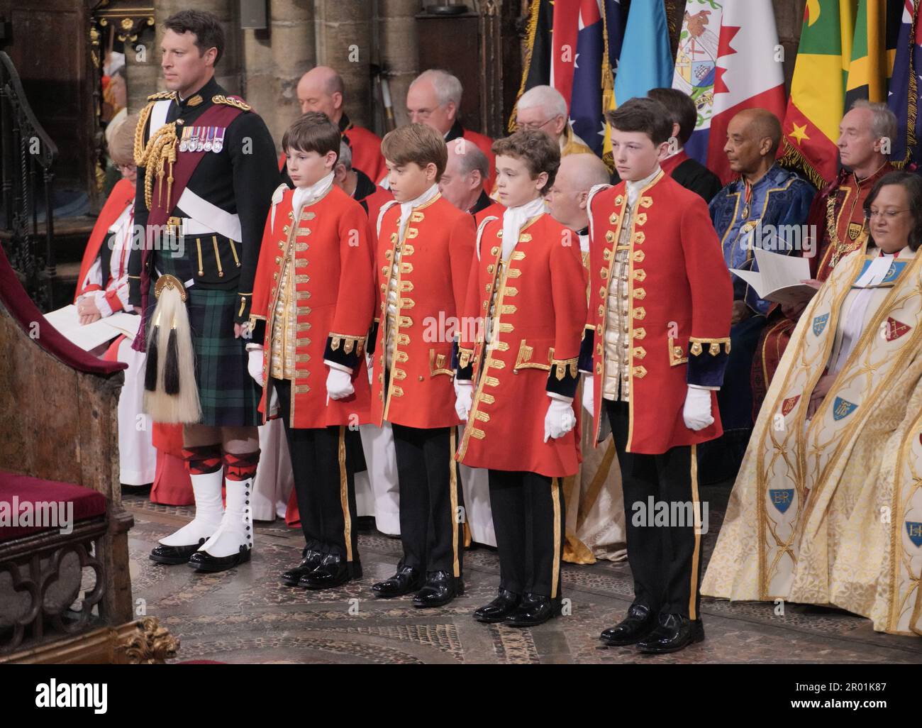 Pages Prince (centre), Lord Oliver Cholmondley, Nicholas Barclay