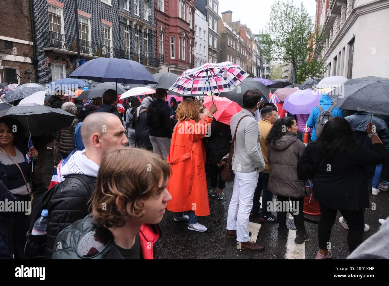 Mayfair, London, UK. 6th May 2023. Coronation of King Charles III