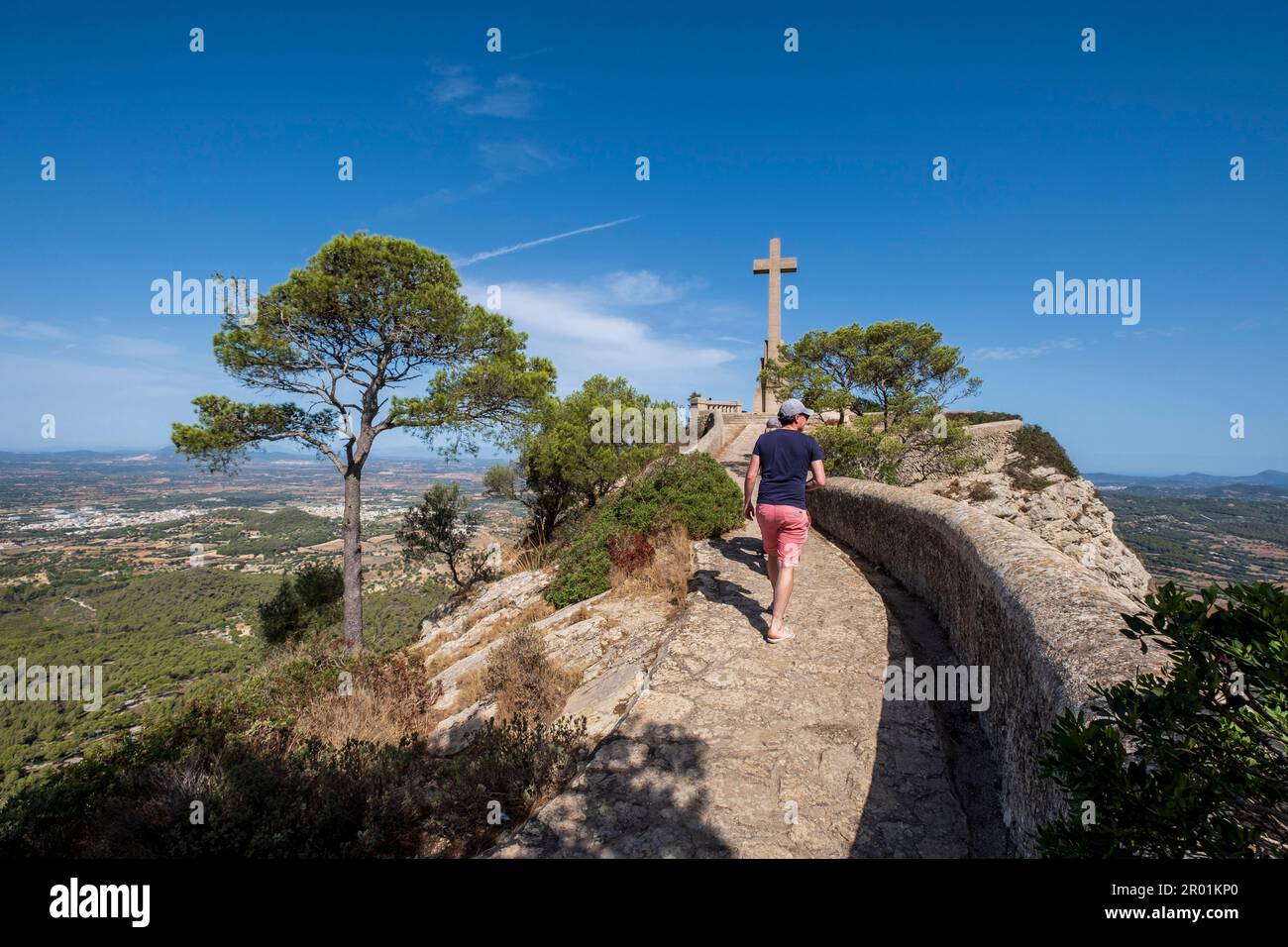 Majorca Ratter Cross family ascending to picot cross, Sanctuary of the Mare de Déu de Sant ...