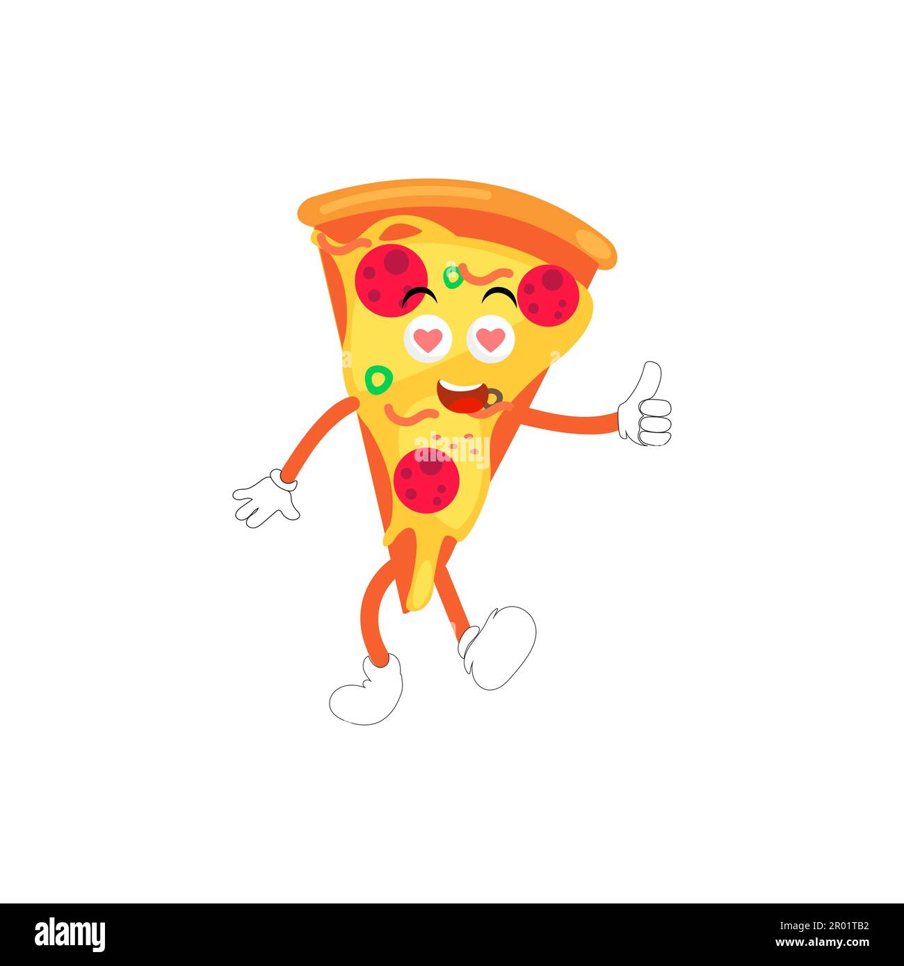 Premium Vector  Funny cartoon character, pizza and pineapple