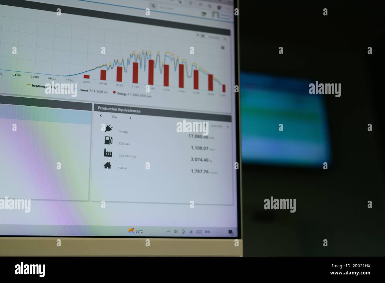 Businessman working with data document graph chart Stock Photo