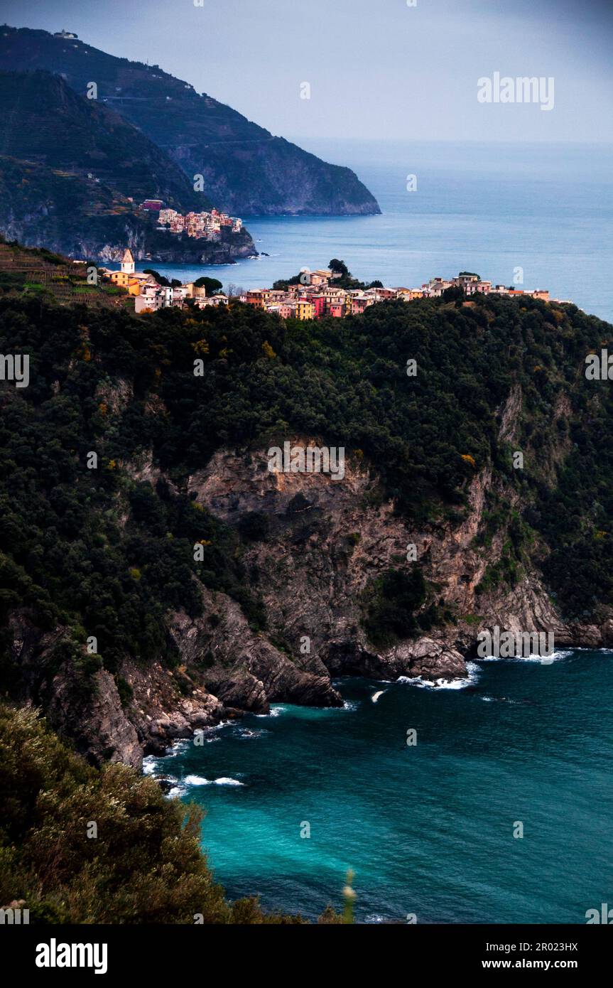 The Azure Path on the Mediterranean Sea in Cinque Terre National Park