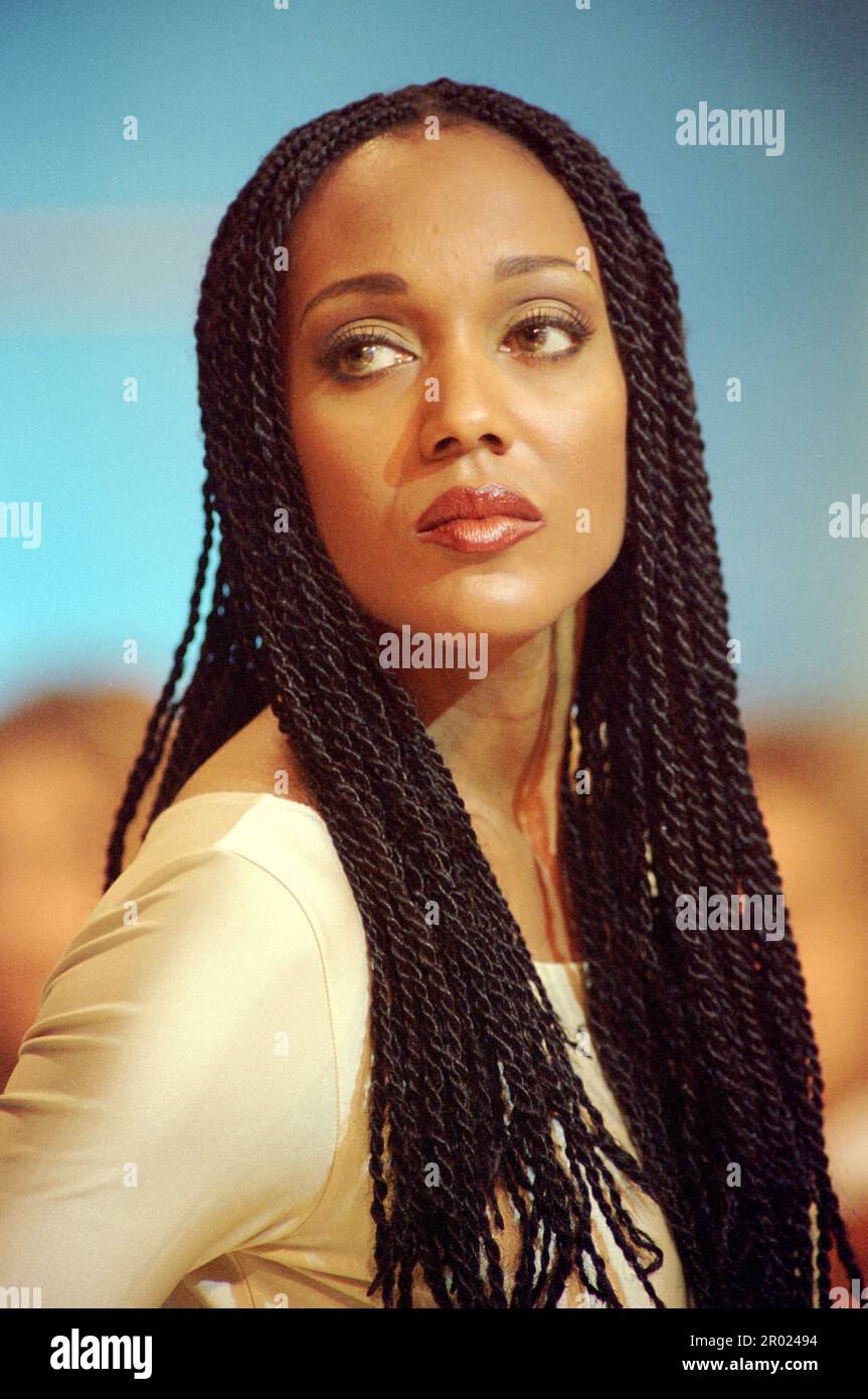 Milan Italy 1994-07-28 : Amii Stewart guest at Superclassifica Mediaset TV channels Stock Photo