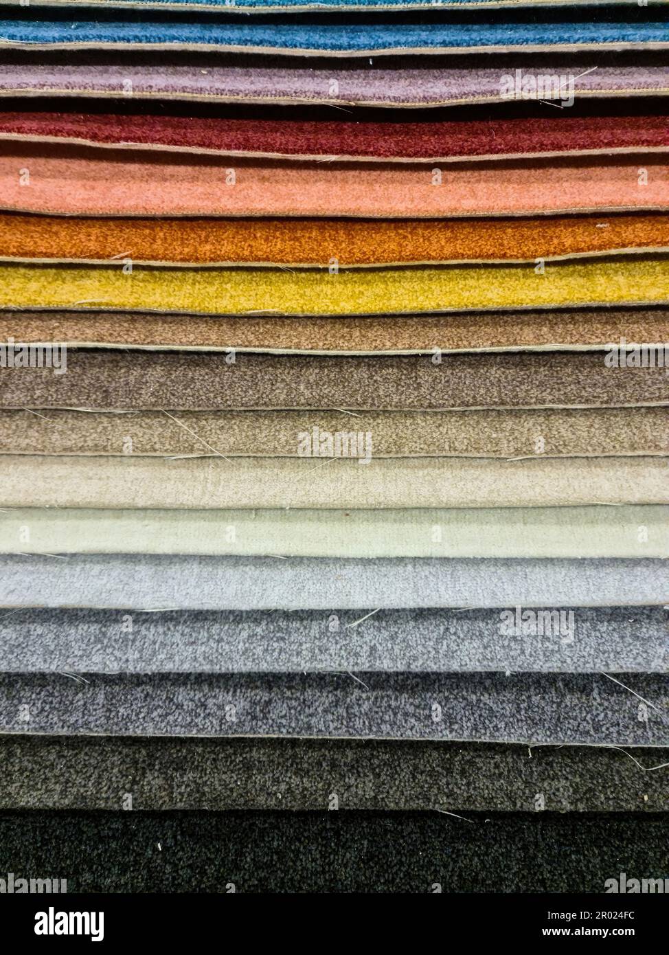 Colorful carpet samples background texture in high resolution Stock Photo