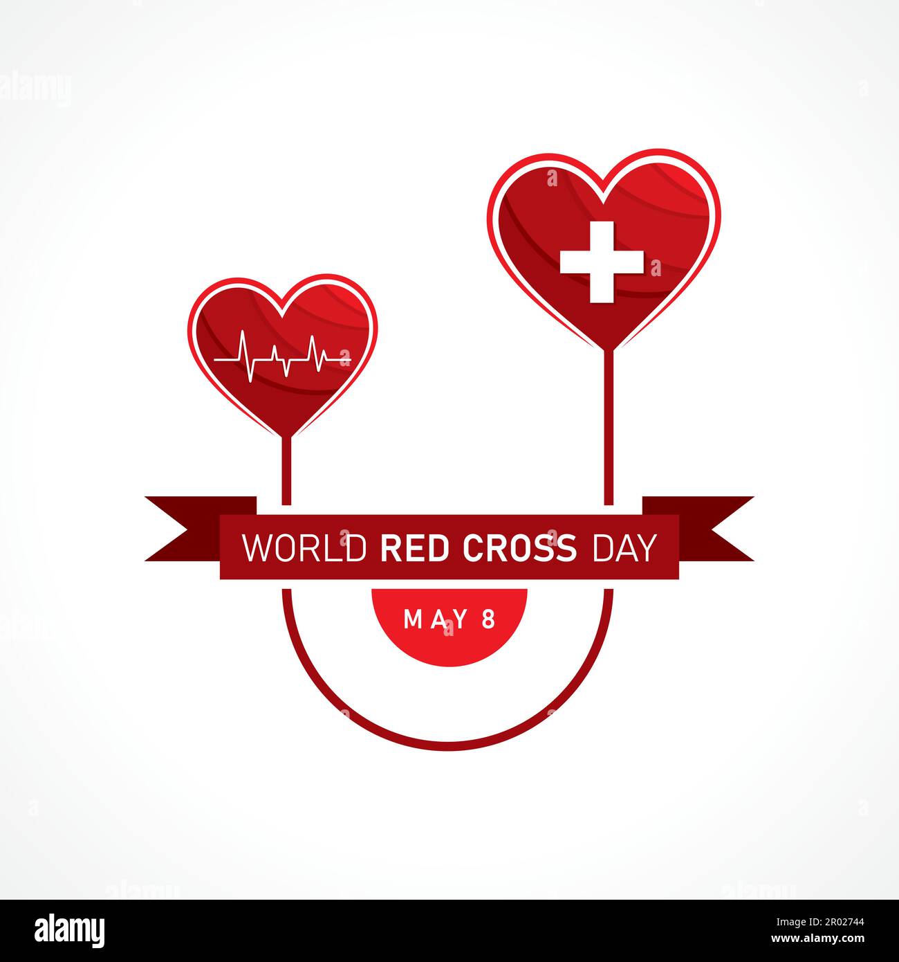 Vector Illustration for World Red Cross Day Concept celebrates on 8th
