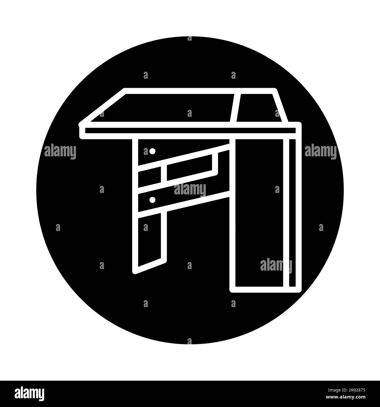 Portable book table line color icon. Air space adjustable. Outline