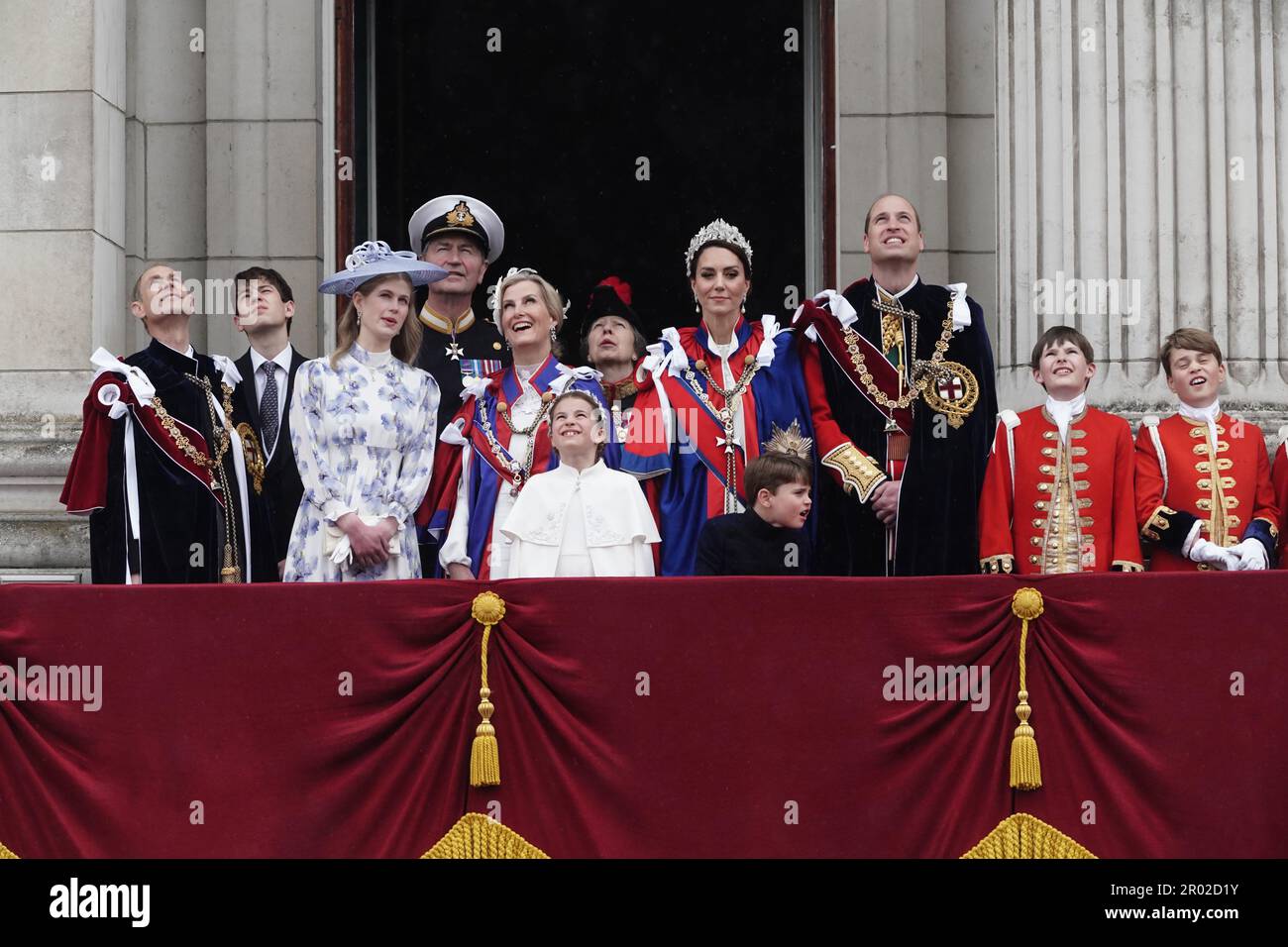 Prince Timothy (Left to right) The Duke of Edinburgh, the Earl of Wessex, Lady Louise ...