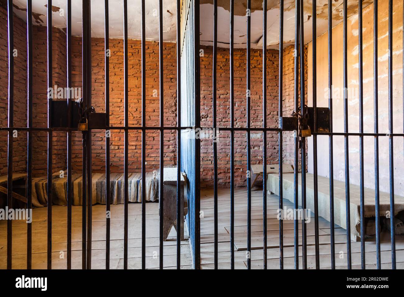 Old prison interior, useful for concepts Stock Photo