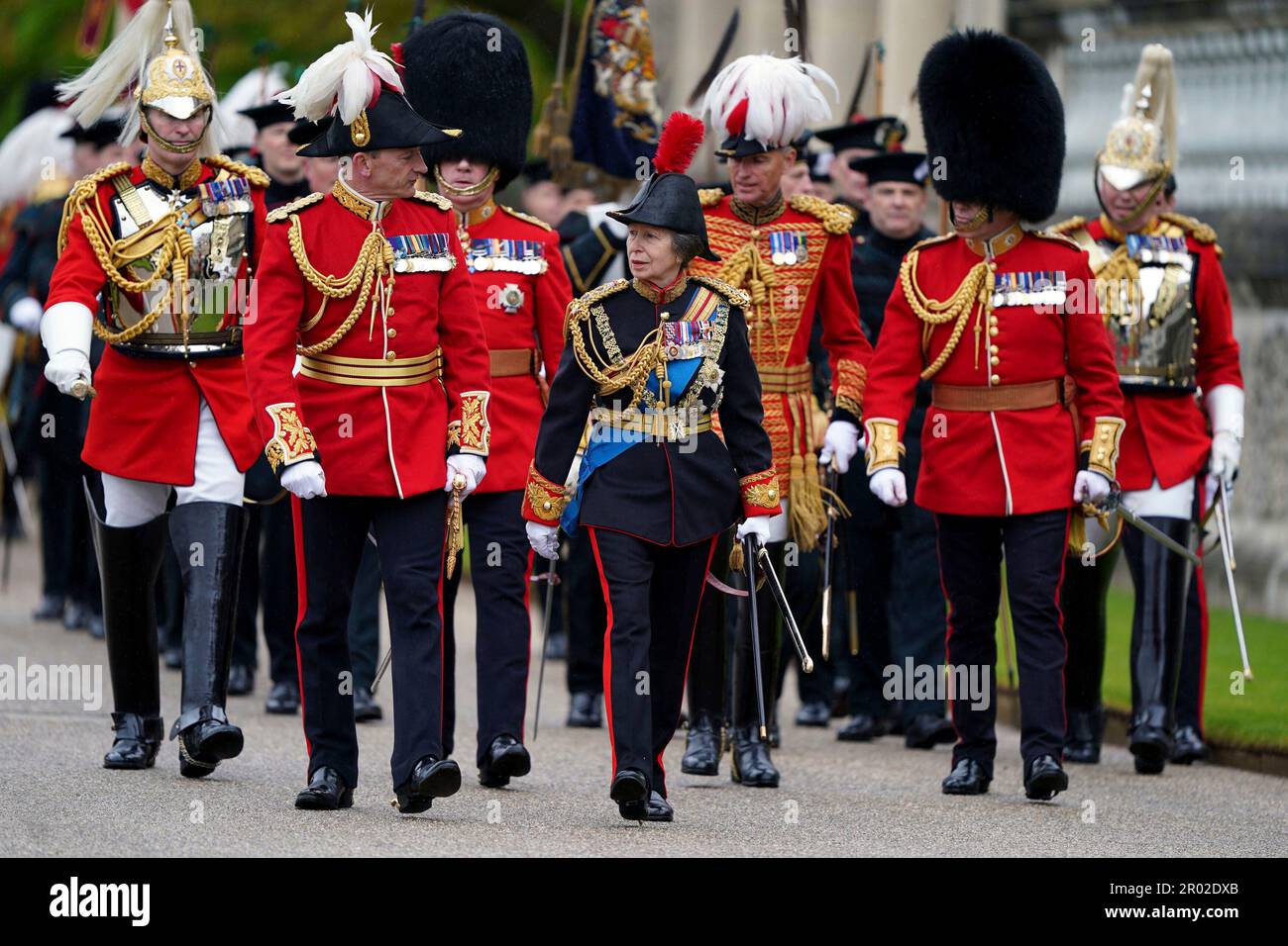 Britain's Princess Anne, the Princess Royal in the gardens of