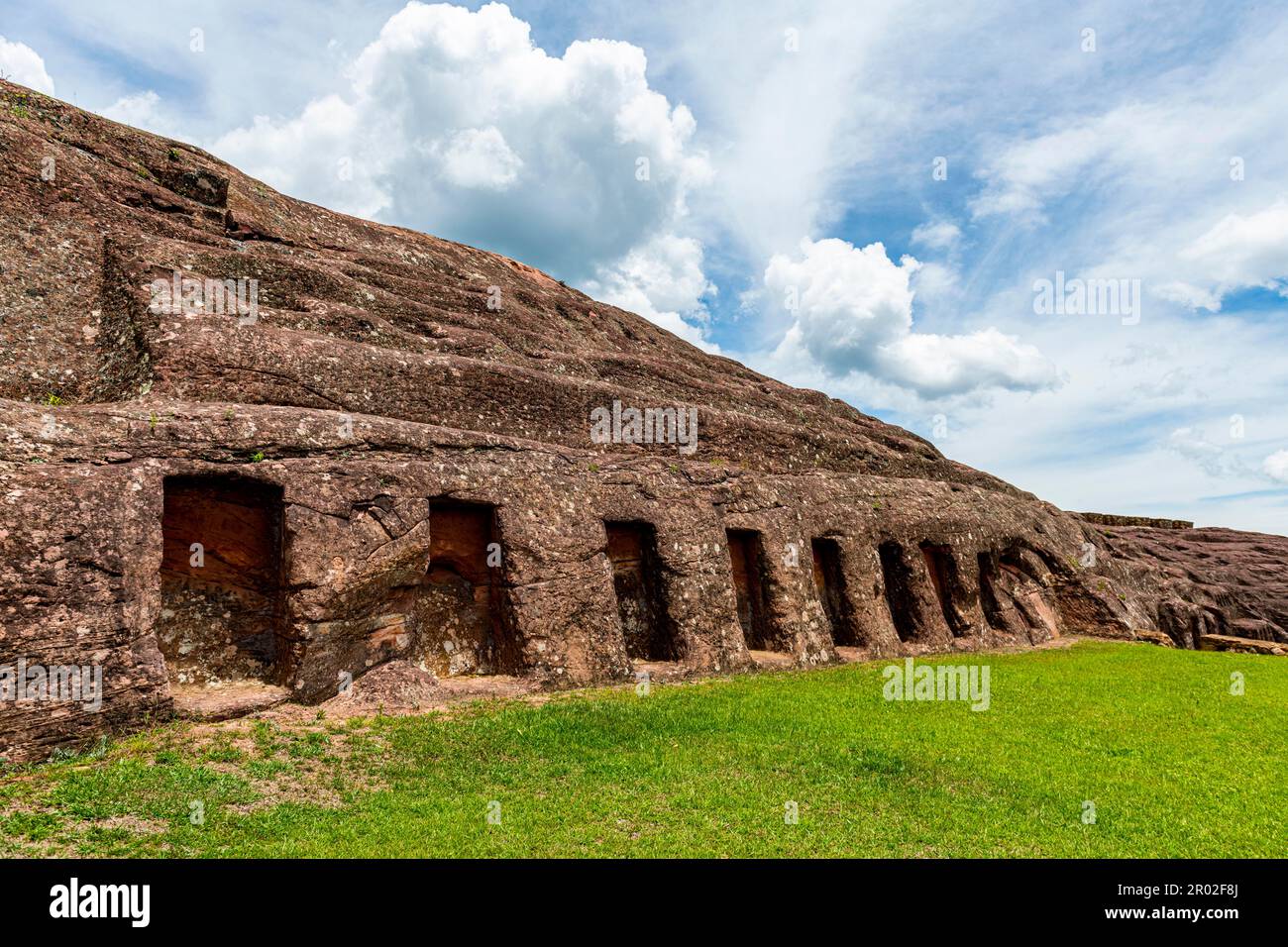 Unesco site El Fuerte de Samaipata, Pre-Columbian archaeological site, Santa Cruz department, Bolivia Stock Photo