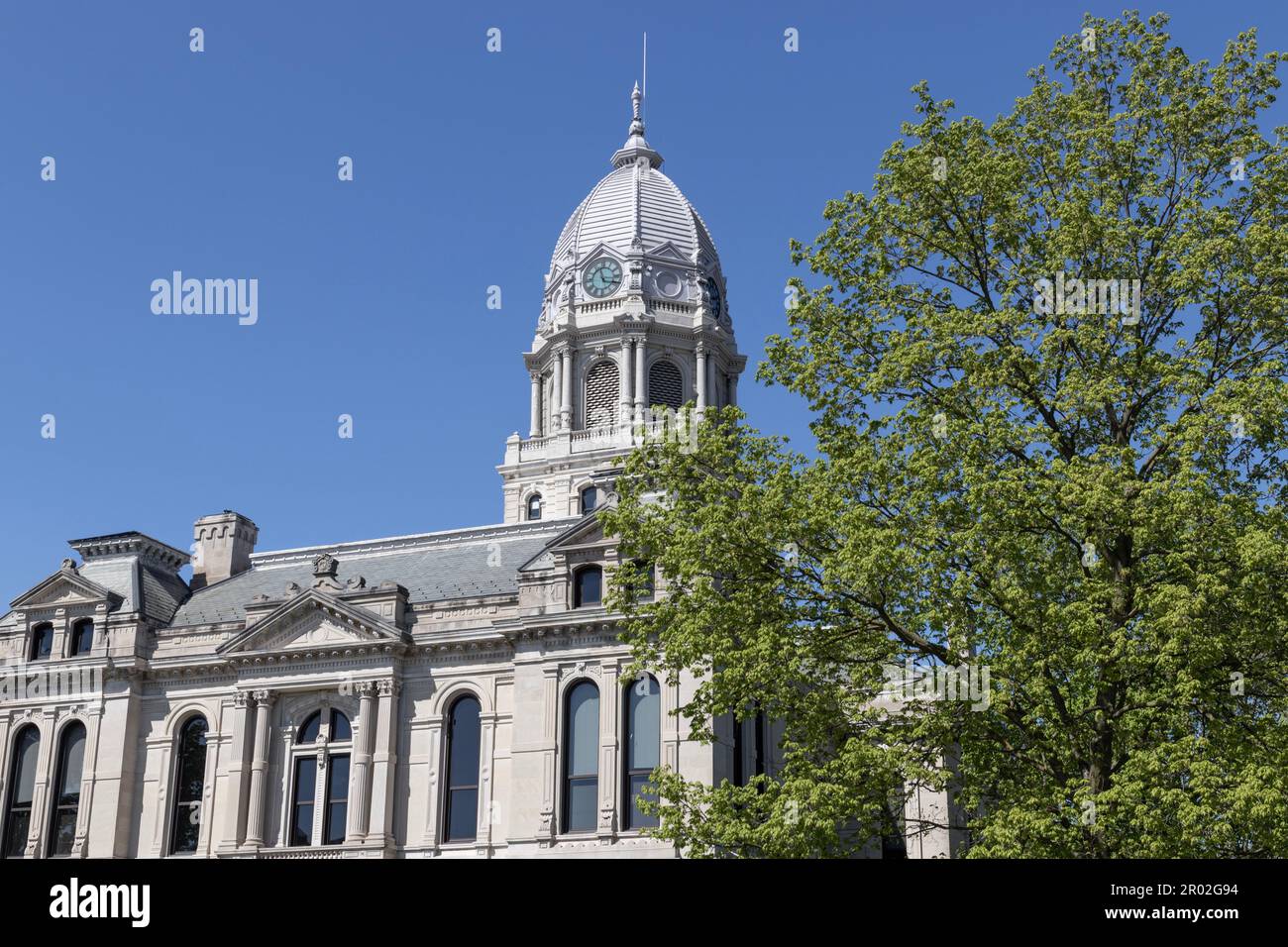 Warsaw Circa May 2023 Kosciusko County Courthouse. Built in Second