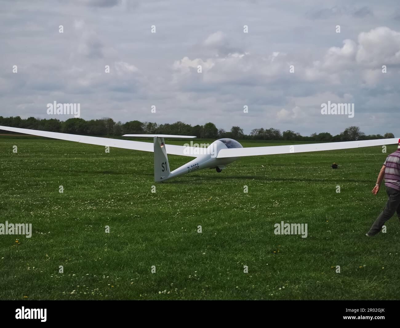 Gliders in the Aero Club Grevenbroich Neuss sailing club in Germany