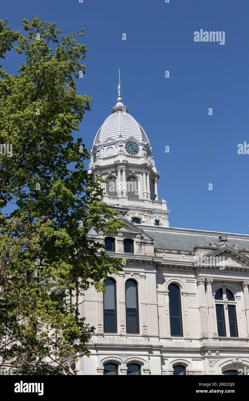 Warsaw Circa May 2023 Kosciusko County Courthouse. Built in Second