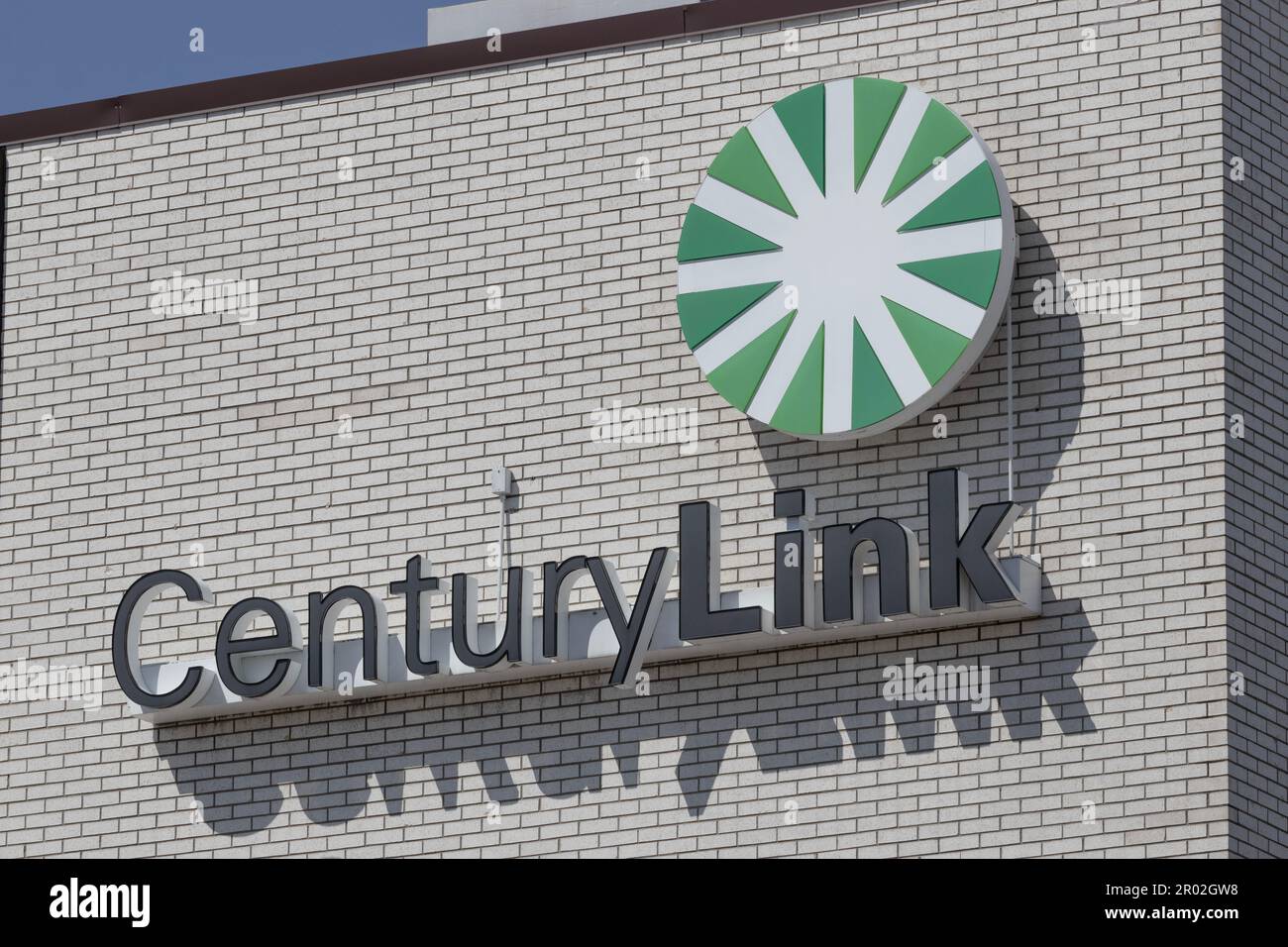 Warsaw Circa May 2023 CenturyLink central office. CenturyLink