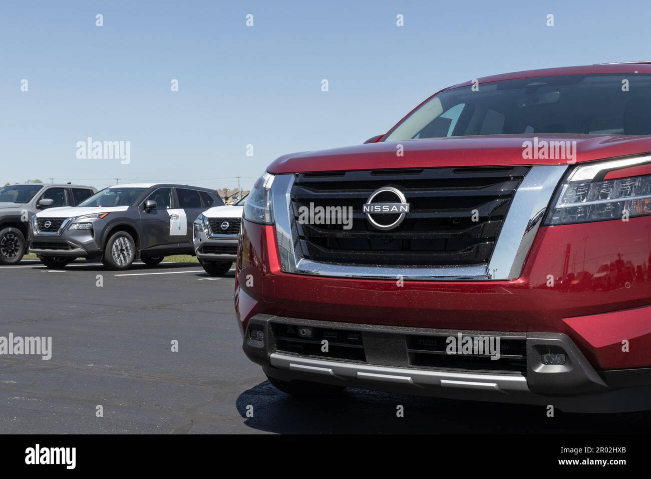 Warsaw Circa May 2023 Nissan Car, SUV and Pickup Truck dealership