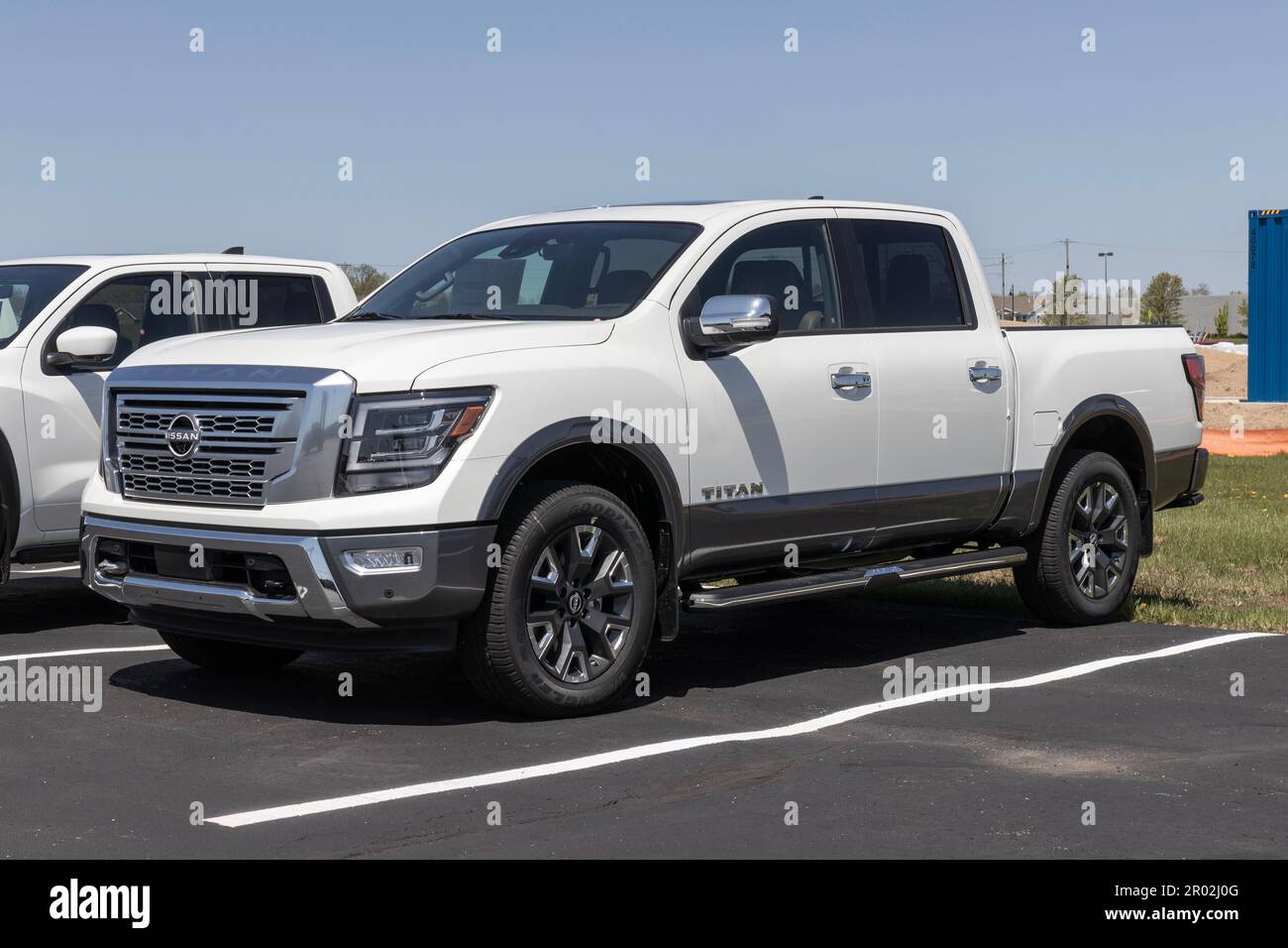 Warsaw - Circa May 2023: Nissan Titan display at a dealership. Nissan ...
