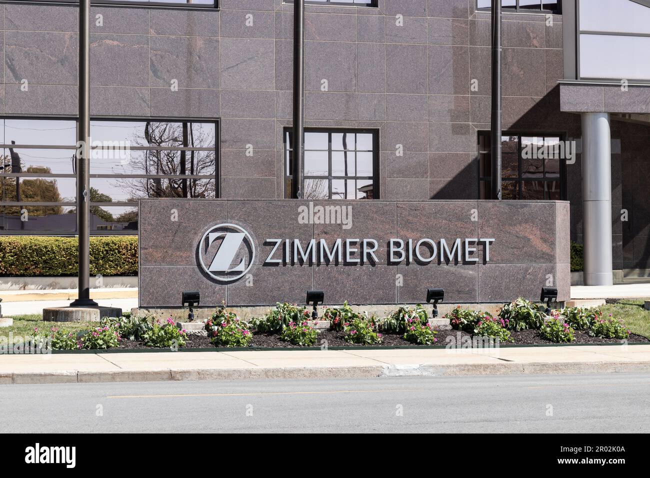 Warsaw Circa May 2023 Zimmer Biomet headquarters. Zimmer Biomet