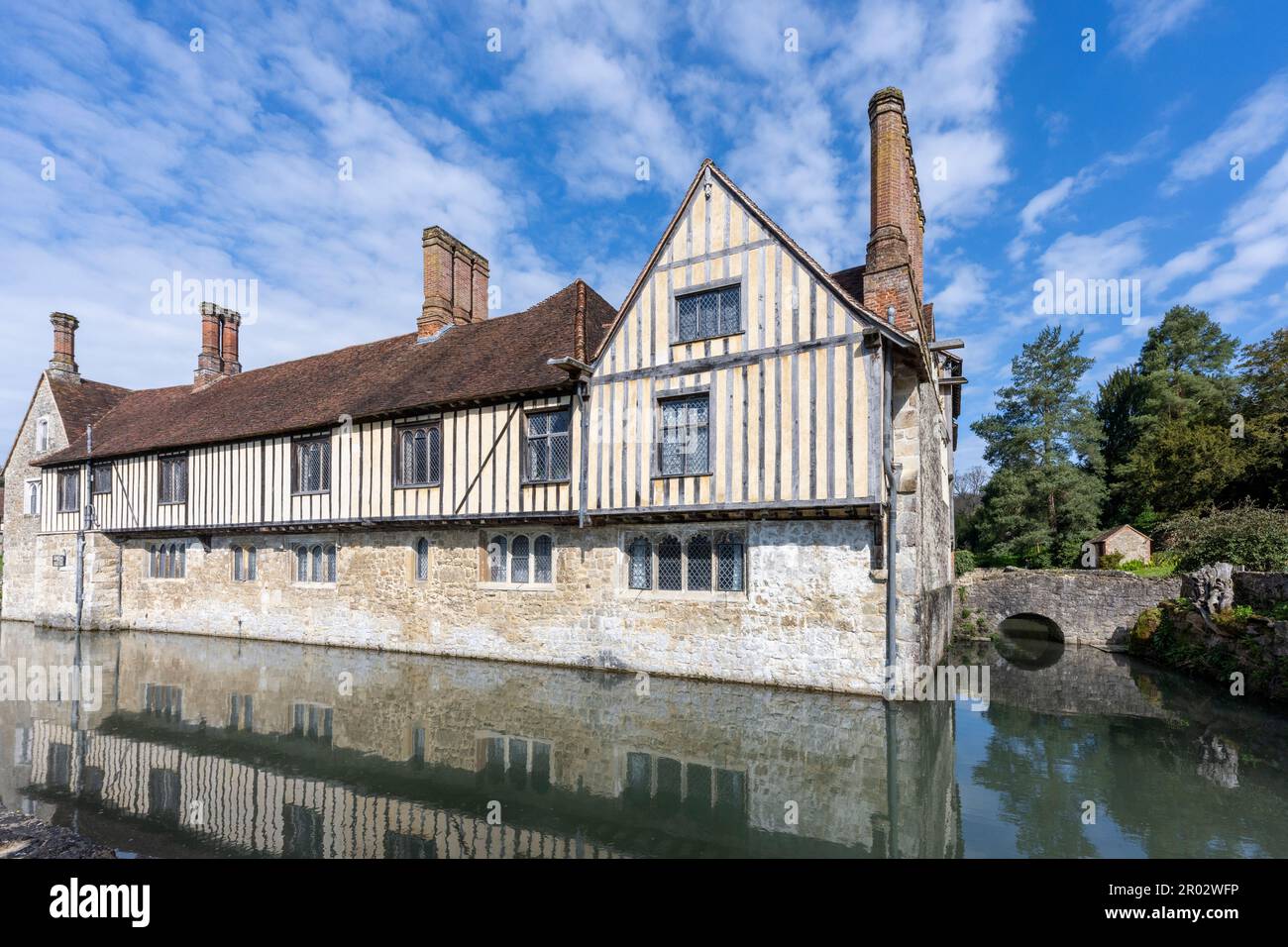 Ightham Mote medieval moated manor house, Mote Road, Ivy Hatch