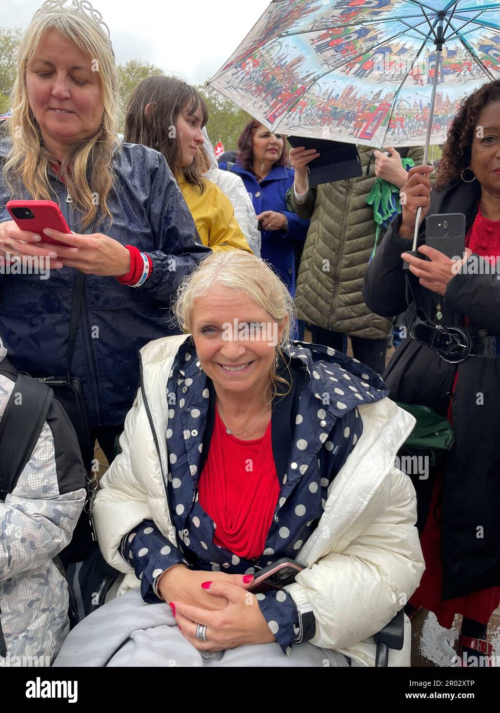 Michelle Roycroft on The Mall, London, during the coronation of King Charles III and Queen Camilla on Saturday. Picture date: Saturday May 6, 2023. Stock Photo