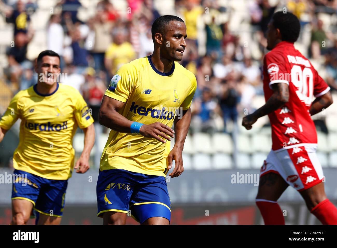 Alberto Braglia stadium, Modena, Italy, December 18, 2022, Davide Diaw  celebrates after scoring the gol of 1-1 during Modena FC vs Benevento  Calcio - Italian soccer Serie B match Stock Photo - Alamy