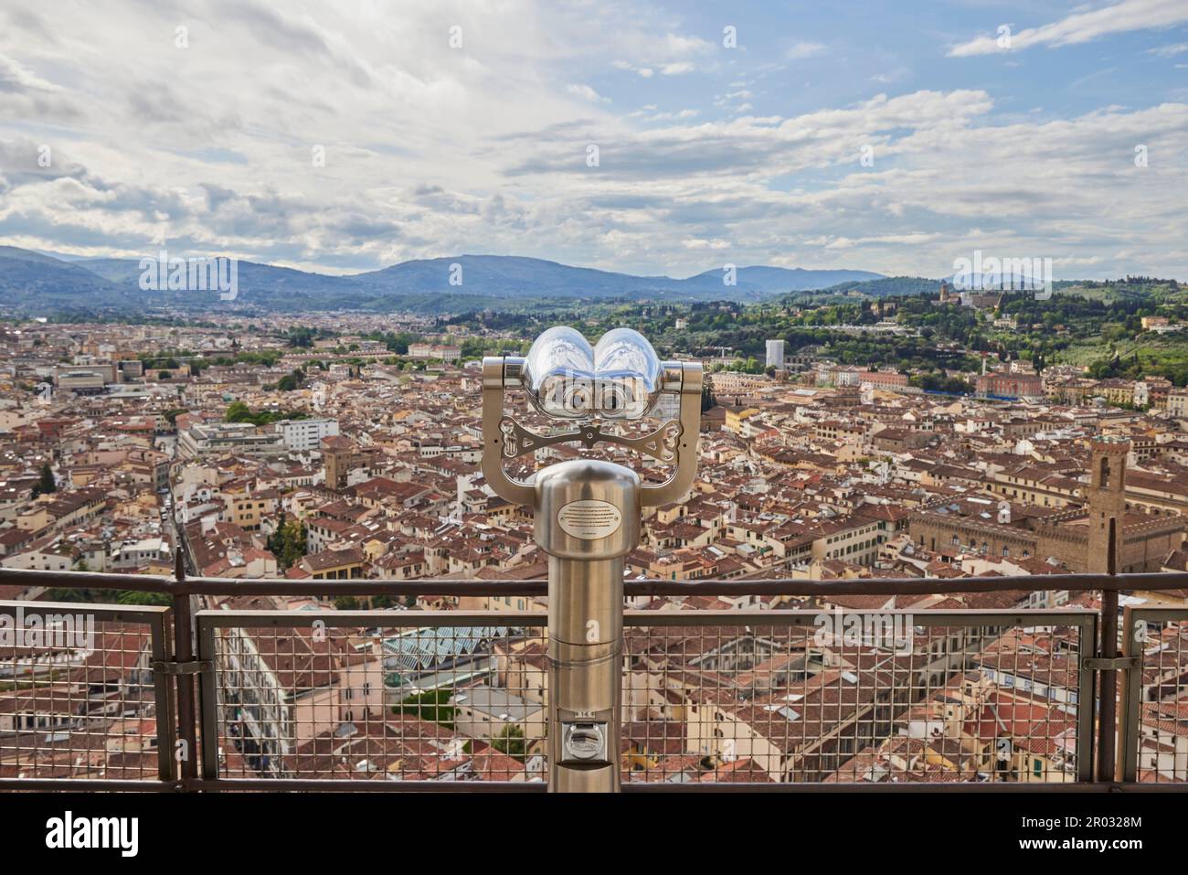 Dome tour of the cathedral Santa Maria del Fiore in Florence, Firenze, Italy, Italia, Europe. 2023 The climb to the top of Brunelleschi's dome is 463 Stock Photo