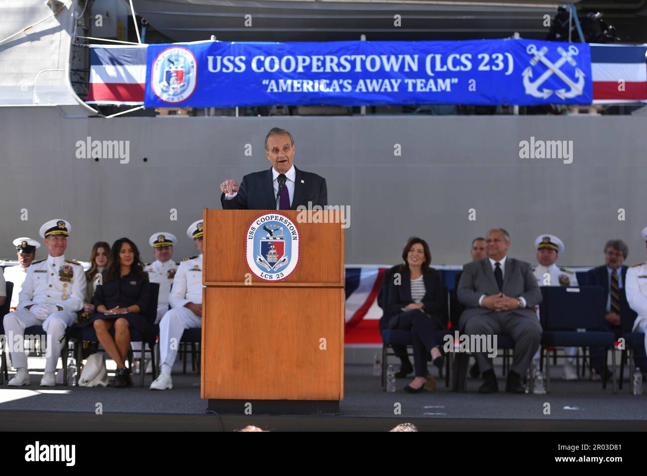 Photo by: NDZ/STAR MAX/IPx 2023 5/6/23 Joe Torre delivers remarks