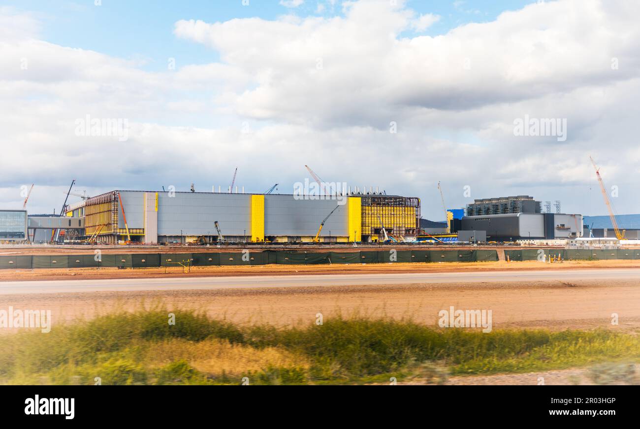 Construction on the new Taiwan Semiconductor Manufacturing Co. plant