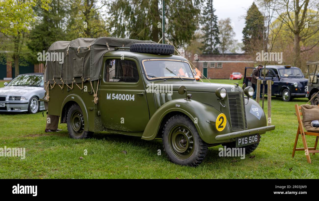 1943/44 Austin Tilly ‘PXS 506’ on display at the April Scramble held at the Bicester Heritage Centre on the 23rd April 2023. Stock Photo